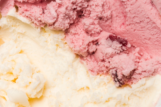 Bright ice cream texture