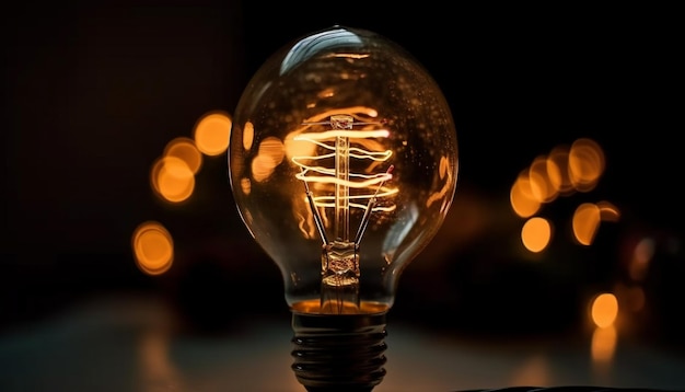 Bright ideas ignited in glowing light bulb generated by AI