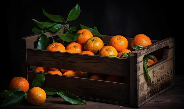 Bright and juicy mandarin oranges ready for eating Creating using generative AI tools