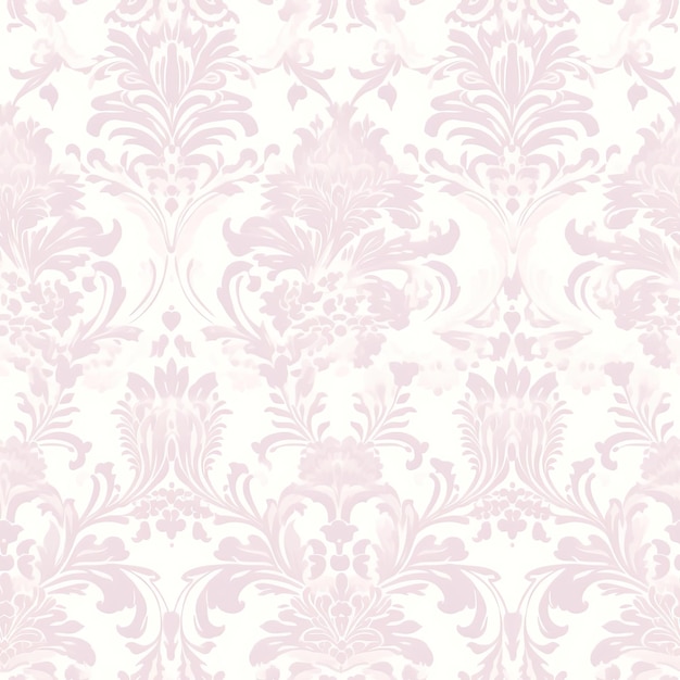 Bright luxury vintage seamless floral damask pattern