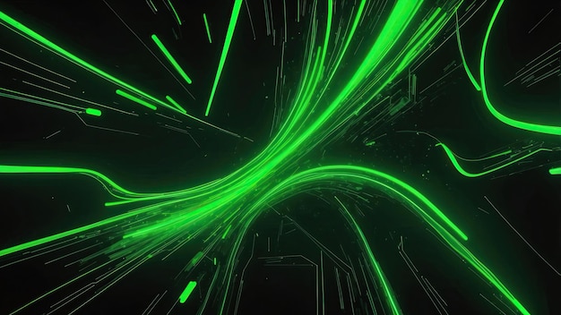 Photo bright neon lime green looping animation background