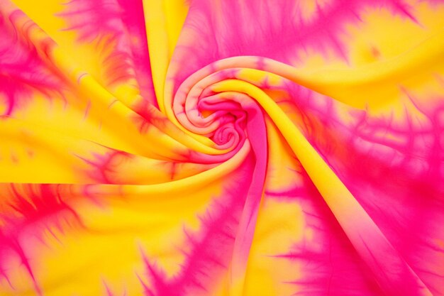 Photo bright neon pink and yellow tie dye with tie dye background image