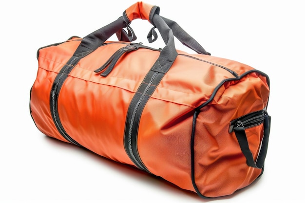 A Bright Orange Travel Bag Ready For Adventure