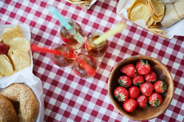 Bright Picnic Table