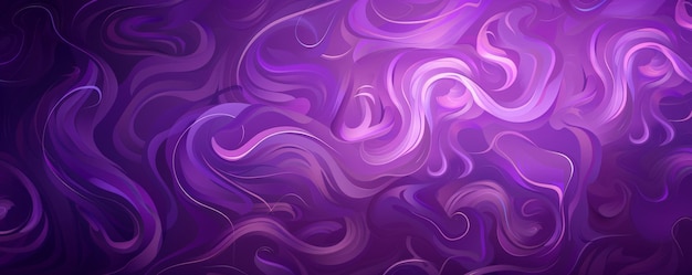 Photo a bright purple background with a pattern of swirling shapes adding movement and interest to the