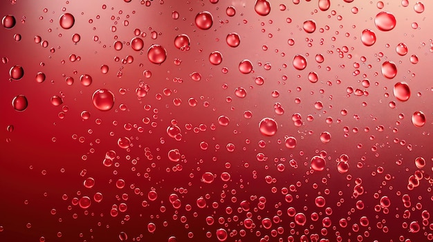 Bright red gradient background with water drops texture