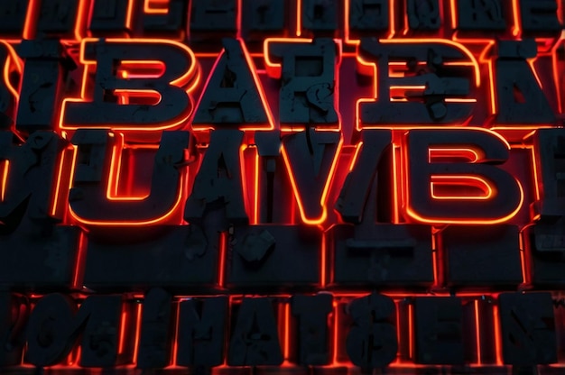 Photo bright red neon sign that says black lives matter on a brick wall background