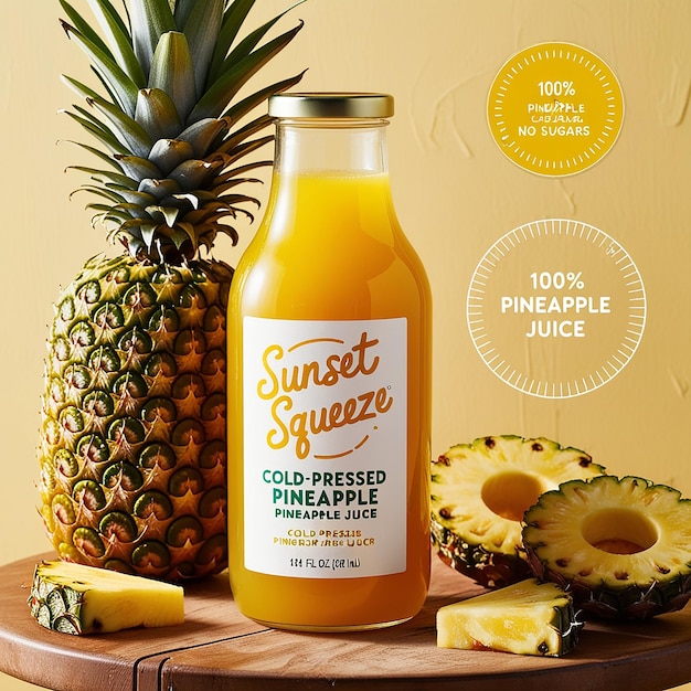 A bright and refreshing advertisement for coldpressed