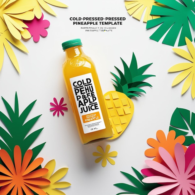 A bright and refreshing advertisement for coldpressed