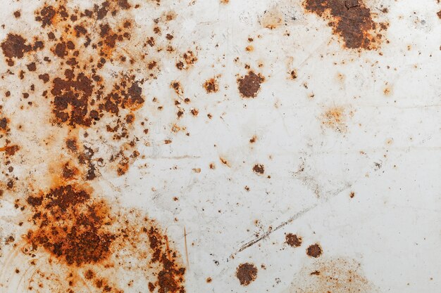 Photo bright rust stains texture paint showing through to rust