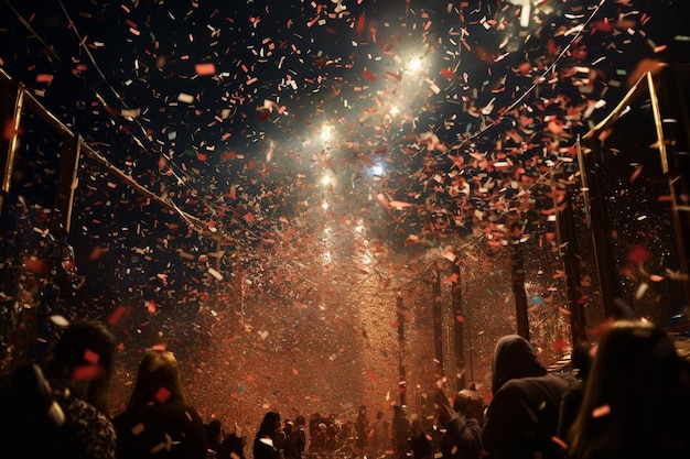 Bright shiny confetti festival