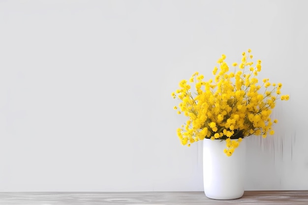 bright wildflowers on the background of painted wooden boards