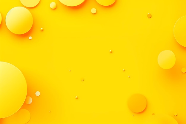 Bright yellow background with abstract dots