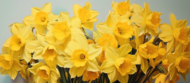 Bright yellow blooms