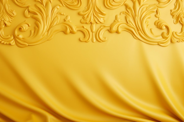 Bright yellow luxury elegant background