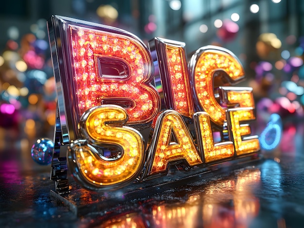 The brightly colored BIG SALE signs are designed to be fresh fun and eyecatching perfect for creating excitement in any retail store encouraging customers to come and check out the products