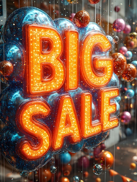 The brightly colored BIG SALE signs are designed to be fresh fun and eyecatching perfect for creating excitement in any retail store encouraging customers to come and check out the products