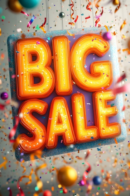 The brightly colored BIG SALE signs are designed to be fresh fun and eyecatching perfect for creating excitement in any retail store encouraging customers to come and check out the products