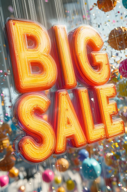 The brightly colored BIG SALE signs are designed to be fresh fun and eyecatching perfect for creating excitement in any retail store encouraging customers to come and check out the products