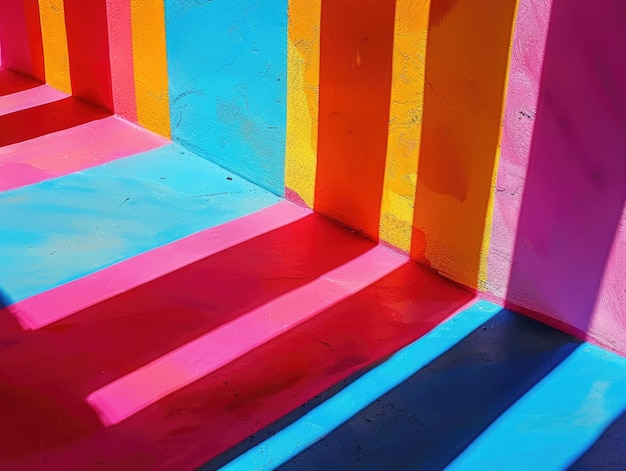 Photo brightly colored room