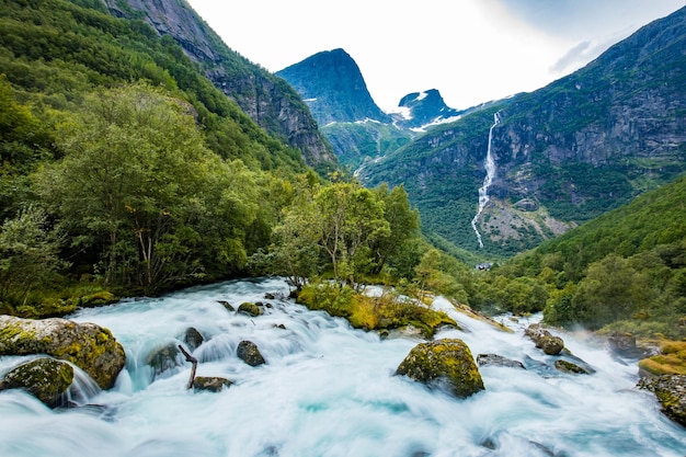 Briksdalsbreen is a glacier arm of JostedalsbreenBriksdalsbre Norway