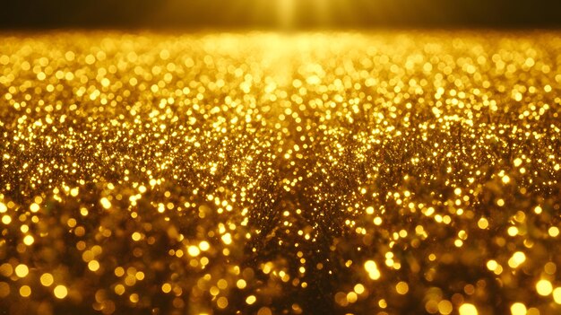 Photo brilliant golden glitter background with shimmering particles ideal for luxury designs festive events holiday celebrations and glamorous creative projects