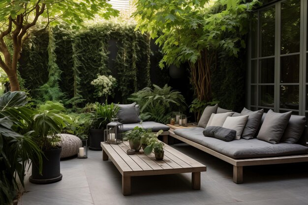 Bringing the Outdoors In A Serene Urban Oasis for Relaxed Outdoor Living