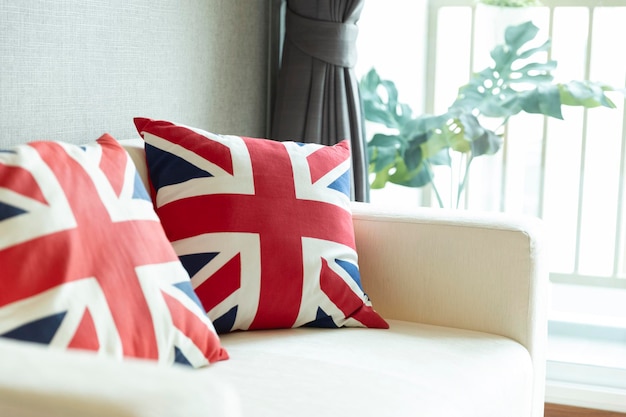 British flag pillow cover for home decoration