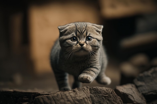 British Scottish Fold cat Cute and beautiful loyal pets