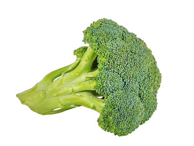 Broccoli cabbage on a white background isolate Vegetables healthy foods