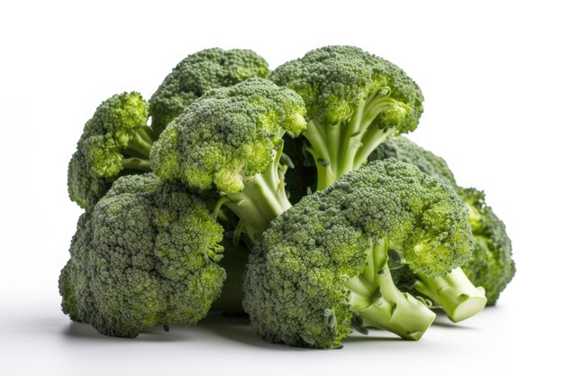 Broccoli isolated on white background Generative AI