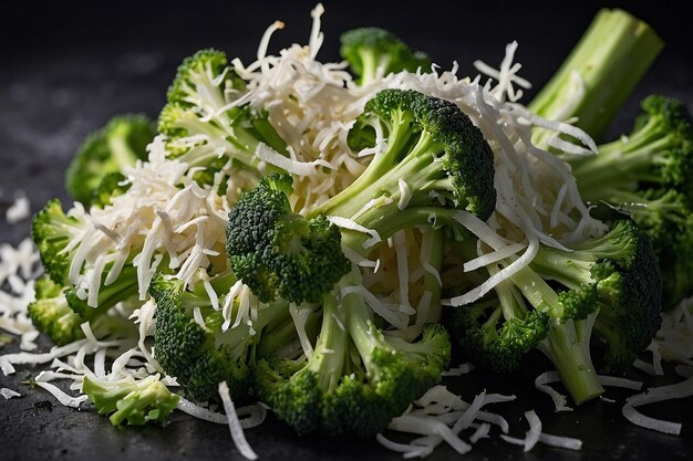 Broccoli with shredded coconut