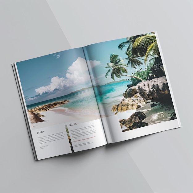 A brochure design for a travel agency featuring stunning photography and wellorganized information