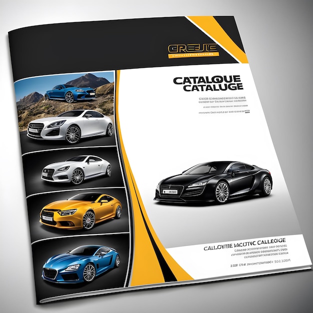 Photo a brochure for the new car collection