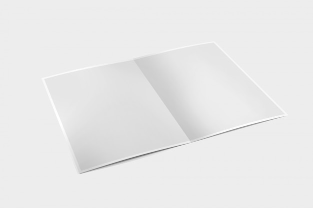 Brochure on a white background - 3d rendering