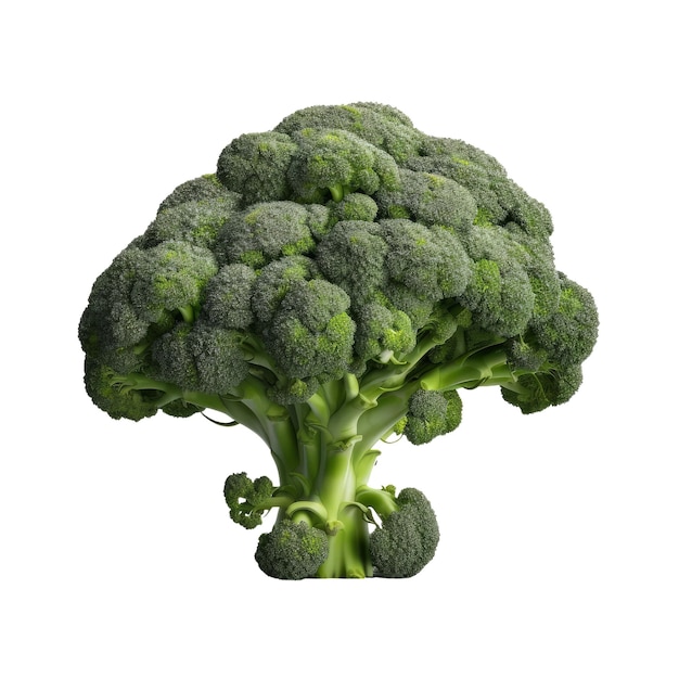 Brocoli Transparent isolated background AI