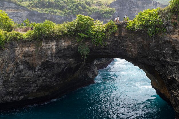 Broken Beach and Angel's Billabong. Amazing Nusa Penida island near Bali, Indonesia.