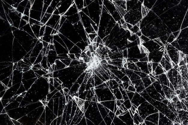 Broken glass texture Abstract of cracked screen Smartphone from shock