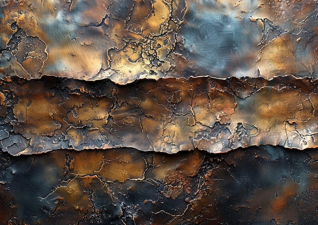 Bronze Texture with Watercolor Inspiration