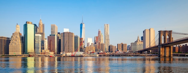 Brooklyn Bridge and Manhattan, New York City