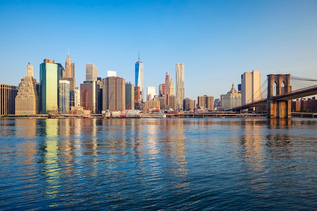 Brooklyn Bridge and Manhattan, New York City