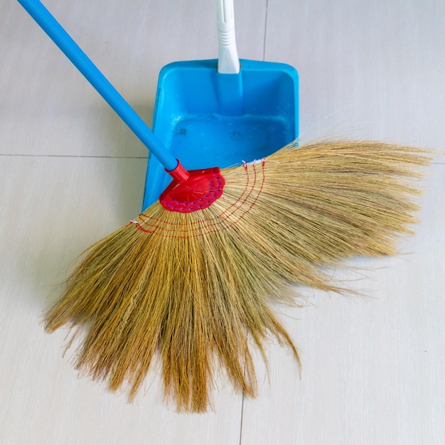 Broom floor dustpan scoop cleanup home