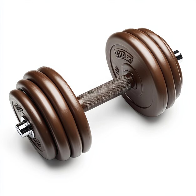 Brown Adjustable Dumbbell Set for Home Gym Fitness