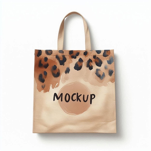 a brown bag mockup