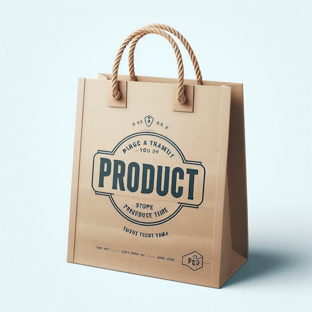 a brown bag with the word product on it