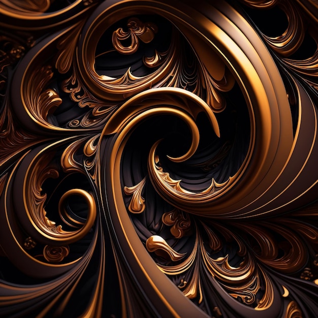 brown and black swirls Artificial Intellegence