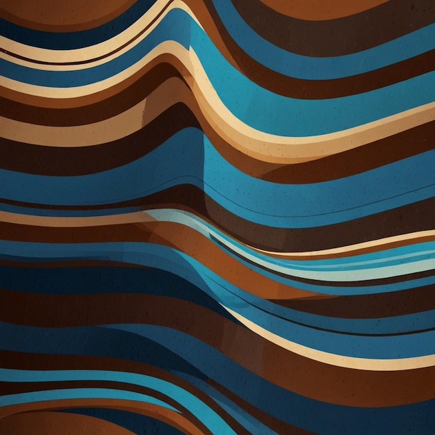 Photo a brown and blue background with a brown and blue striped pattern