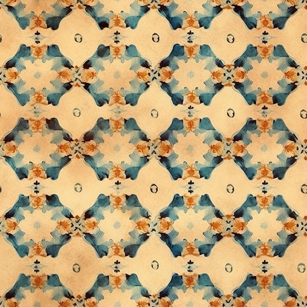 A brown and blue fabric with the numbers 00 and 0.