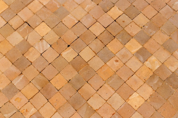 Brown brick floor vintage texture background