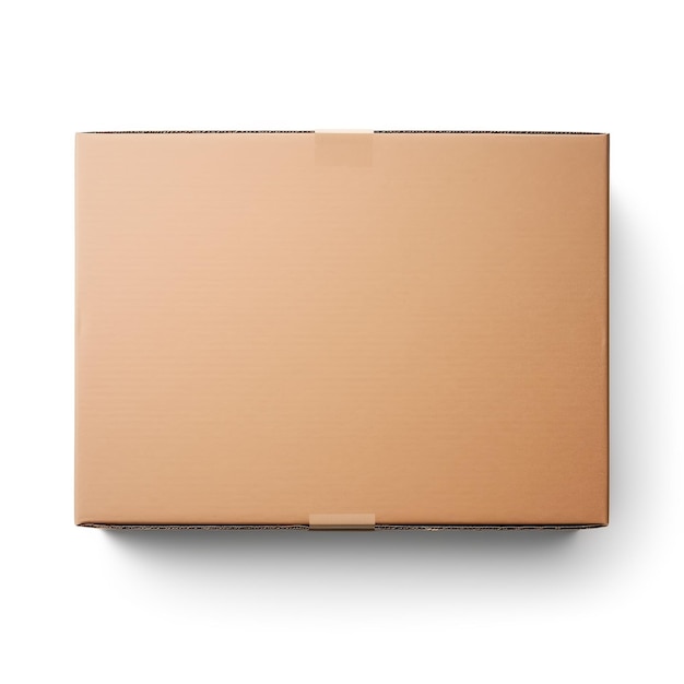 Photo a brown cardboard box with a brown lid that says cardboard